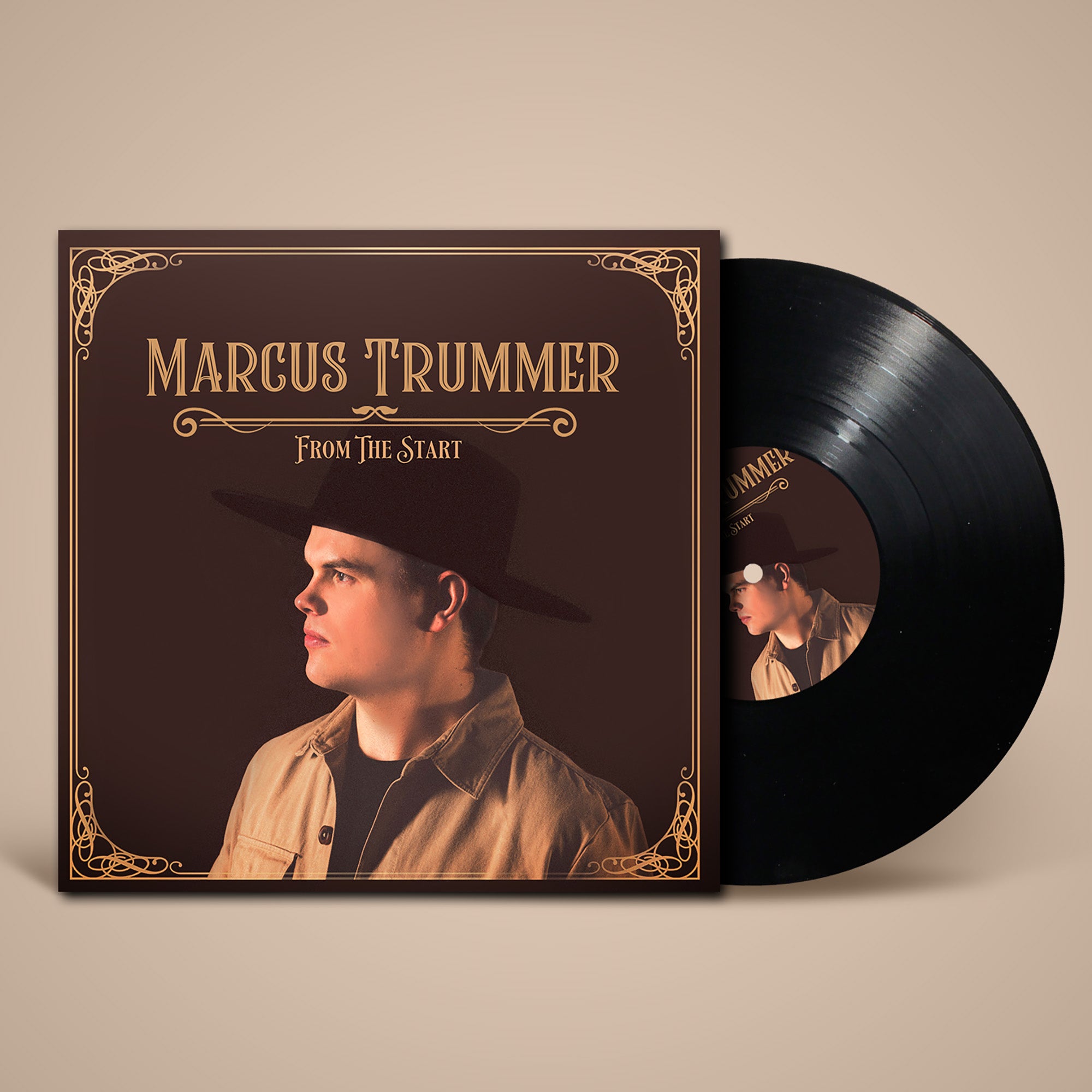 Marcus Trummer – From The Start album cover art, blues, soul, and rock vinyl LP