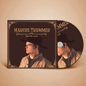Marcus Trummer From The Start CD cover – debut blues, soul, and rock album.